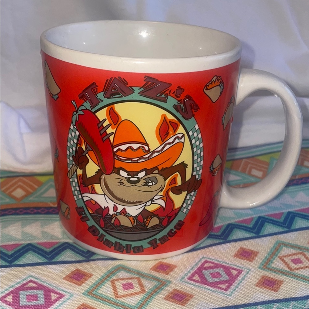 TAZ EL DIABLO TACOS LOONEY TUNES Sakura  Mug  Pattern